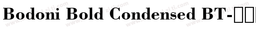 Bodoni Bold Condensed BT字体转换